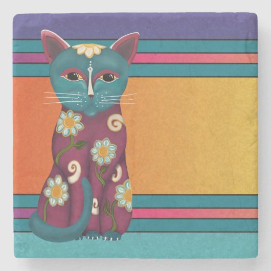 Dessous-de-verre En Pierre Daisy Kitty (Devant)