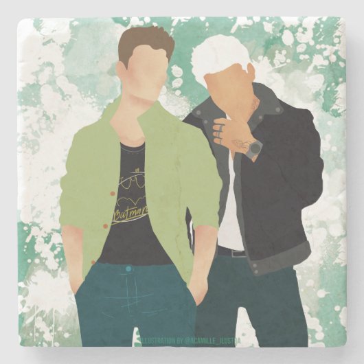 Dessous-de-verre En Pierre Damaged Like Us - AC (Devant)