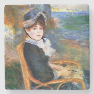 Dessous-de-verre En Pierre Dame de la mer (par Pierre-Auguste Renoir)