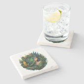 Dessous-de-verre En Pierre dame forestière (Côté)