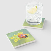 Dessous-de-verre En Pierre dame sur le dessus (Côté)