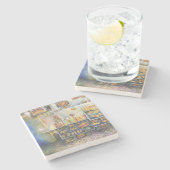 Dessous-de-verre En Pierre Dangereusement Proche De L'Amusement (Côté)