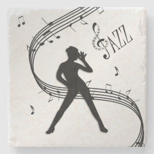 Dessous-de-verre En Pierre Danse de jazz argent