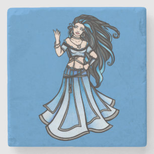 Dessous-de-verre En Pierre Danseuse du ventre d'hiver
