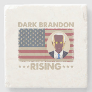 Dessous-de-verre En Pierre Dark Brandon Funny Joe Biden Meme