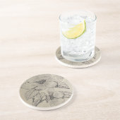 Dessous de verre en pierre de sable de Dogwood (Côté)