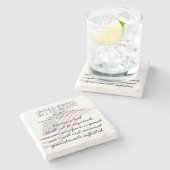 Dessous-de-verre En Pierre Déclaration Des Droits Des États-Unis. Huitième am (Côté)