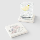 Dessous-de-verre En Pierre Déclaration Des Droits Des États-Unis. Troisième a (Côté)