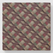 Dessous-de-verre En Pierre Découpage en tissu (Devant)