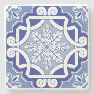 Dessous-de-verre En Pierre Défilement feuille d'hiver