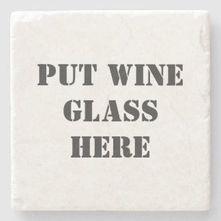 Dessous-de-verre En Pierre Dégustation de vin amusante