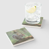Dessous-de-verre En Pierre Déjeuner d'écureuil (Côté)