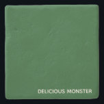 Dessous-de-verre En Pierre Delicious Monster green color name<br><div class="desc">Delicious Monster green color name</div>