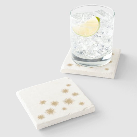Dessous-de-verre En Pierre Démarrage Gold minimal (Côté)