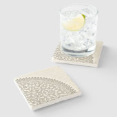 Dessous-de-verre En Pierre Dentelle Arabe de style (Côté)