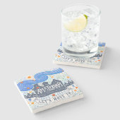 Dessous-de-verre En Pierre Déplaçons-nous à Amsterdam (Côté)