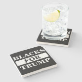 Dessous-de-verre En Pierre Des Noirs Pour Trump (Côté)