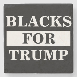 Dessous-de-verre En Pierre Des Noirs Pour Trump