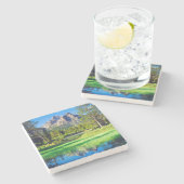 Dessous-de-verre En Pierre Désert dentelé (Côté)