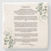 Dessous-de-verre En Pierre Desiderata par Max Ehrmann (Devant)