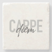 Dessous-de-verre En Pierre Design moderne, simple, urbain, cool Carpe Diem (Devant)