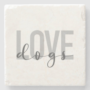 Dessous-de-verre En Pierre Design moderne, simple, urbain et cool de Love Dog