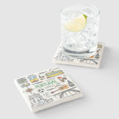 Dessous-de-verre En Pierre Design portugais (Côté)