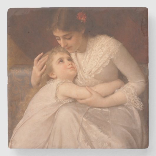 Dessous-de-verre En Pierre Désolée, Maman (Devant)