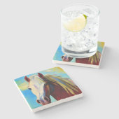 Dessous-de-verre En Pierre Dessous de verre à cheval (Côté)