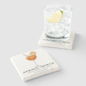 Dessous-de-verre En Pierre Dessous de verre - Aperol Spritz (Côté)