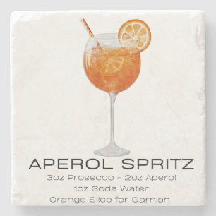 Dessous-de-verre En Pierre Dessous de verre - Aperol Spritz