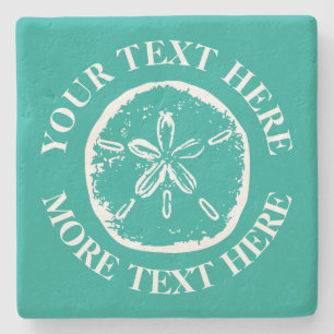 Dessous-de-verre En Pierre Dessous de verre calcaires personnalisés avec coqu