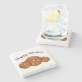 Dessous-de-verre En Pierre Dessous de verre citrouille (Côté)