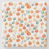 Dessous-de-verre En Pierre Dessous de verre citrouille de pierre (Devant)