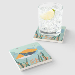 Dessous-de-verre En Pierre Dessous de verre côtier de Humuhumunukunukuapua'a