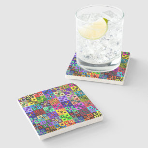 Dessous-de-verre En Pierre Dessous de verre Crazy Quilt