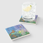 Dessous-de-verre En Pierre Dessous de verre d'asile de monarque (Côté)