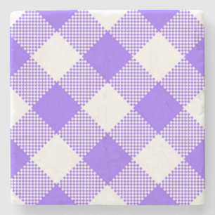 Dessous-de-verre En Pierre Dessous de verre de Carré En vichy vérifié violet