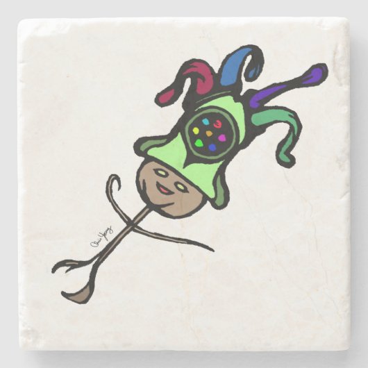 Dessous-de-verre En Pierre Dessous de verre de farceur (Devant)