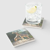 Dessous-de-verre En Pierre dessous de verre de girafe (Côté)