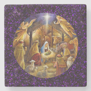 Dessous-de-verre En Pierre Dessous de verre de la Nativité