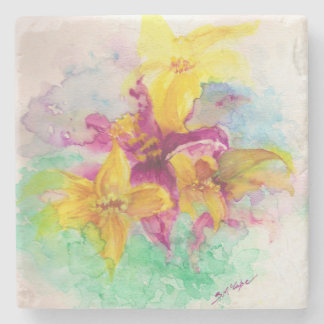 Dessous-de-verre En Pierre Dessous de verre de lis