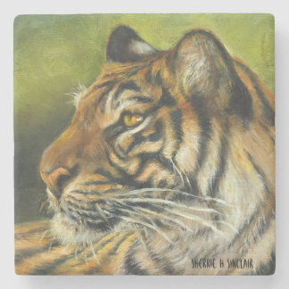 Dessous-de-verre En Pierre Dessous de verre de marbre de tigre