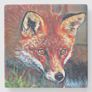 Dessous-de-verre En Pierre Dessous de verre de marbre rouges de Fox