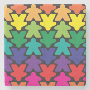 Dessous-de-verre En Pierre Dessous de verre de Meeple