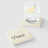 Dessous-de-verre En Pierre Dessous de verre de paix (Côté)