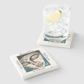 Dessous-de-verre En Pierre Dessous de verre de pierre d'art d'aquarelle de (Côté)