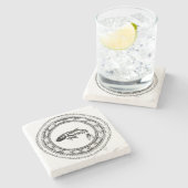 Dessous-de-verre En Pierre Dessous de verre de pierre de baleine (Côté)