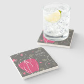 Dessous-de-verre En Pierre Dessous de verre de pierre de cadeaux de vacances (Côté)