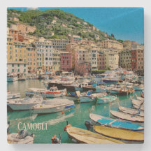 Dessous de verre de pierre de Camogli, Italie